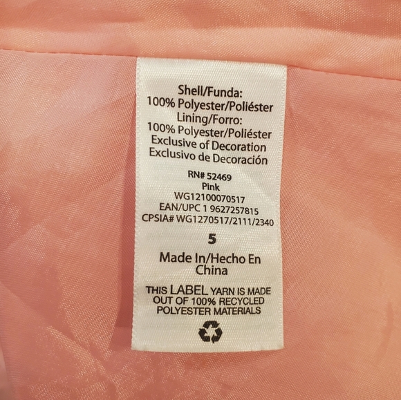 Wonder Nation Party Dress Girls Size 5 Pink Sleeveless Pleated Lace Dress - Picture 11 of 12